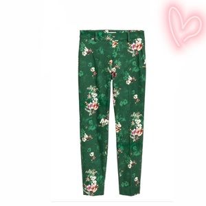 High Waisted Stretchy Floral Pants